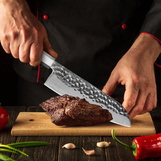Japanese Chef Knife - 8 Inch Professional Chef's Knife Ultra Sharp Kitchen Knife Japanese 9-Layers VG-10 Clad, Chef Knife For Meat Vegetable Fruit Meat & Sushi Knife - With Sheath & Case
