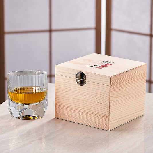 Hand Carved Whiskey Crystal Glasses