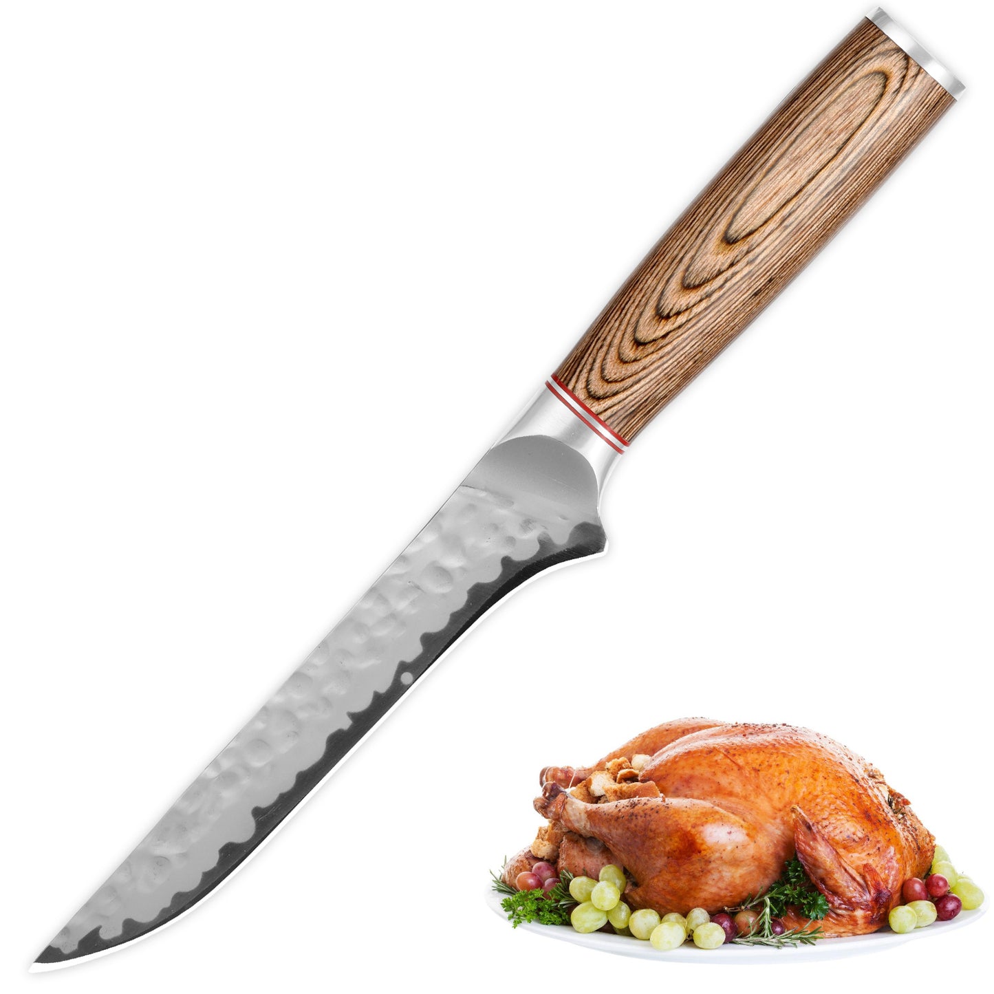 Chef Knife, Kiritsuke Knife, Santoku Knife, Boning Knife, Japanese Sharp Vegetable Knife Professional Slicing Knife With Rosewood Handle And Gift Box