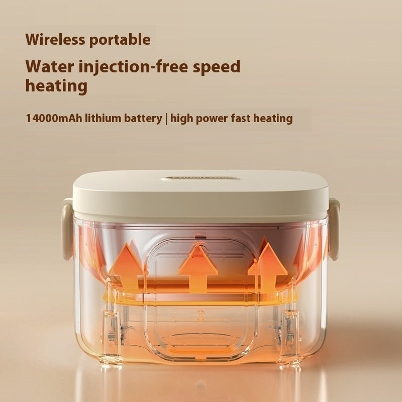 Smart No Water Injection Wireless Heating Charging Lunch Box