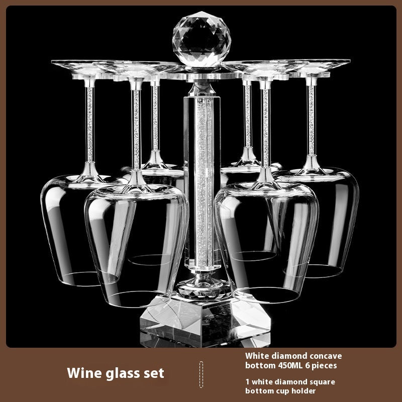 Crystal Spiral Breathing Wine Decanter Burgundy Red Wine Goblet Suit