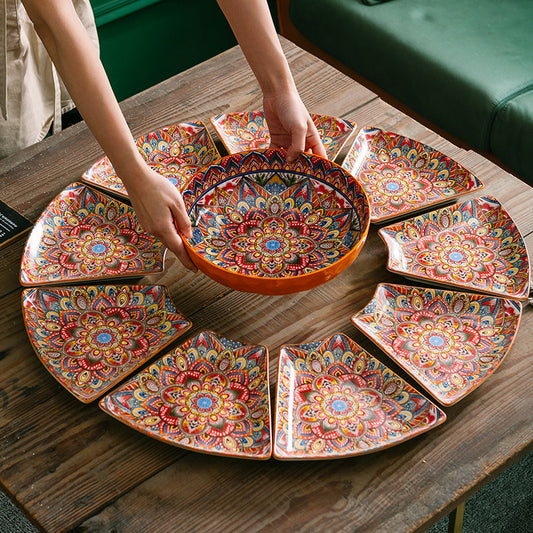 Dish Soup Bowl Boiled Fish With Pickled Cabbage And Chili Dish Platter Suit