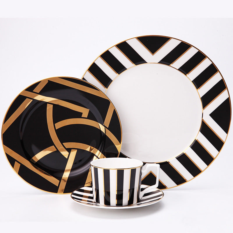 Restaurant steak plate pastry plate cutlery set