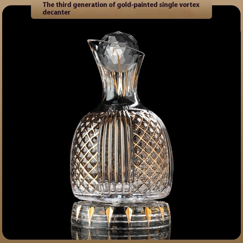 Crystal Spiral Breathing Wine Decanter Burgundy Red Wine Goblet Suit
