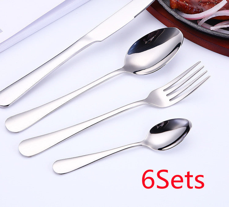 Gold-Plated Stainless Steel Cutlery Western Steak Cutlery Spoon