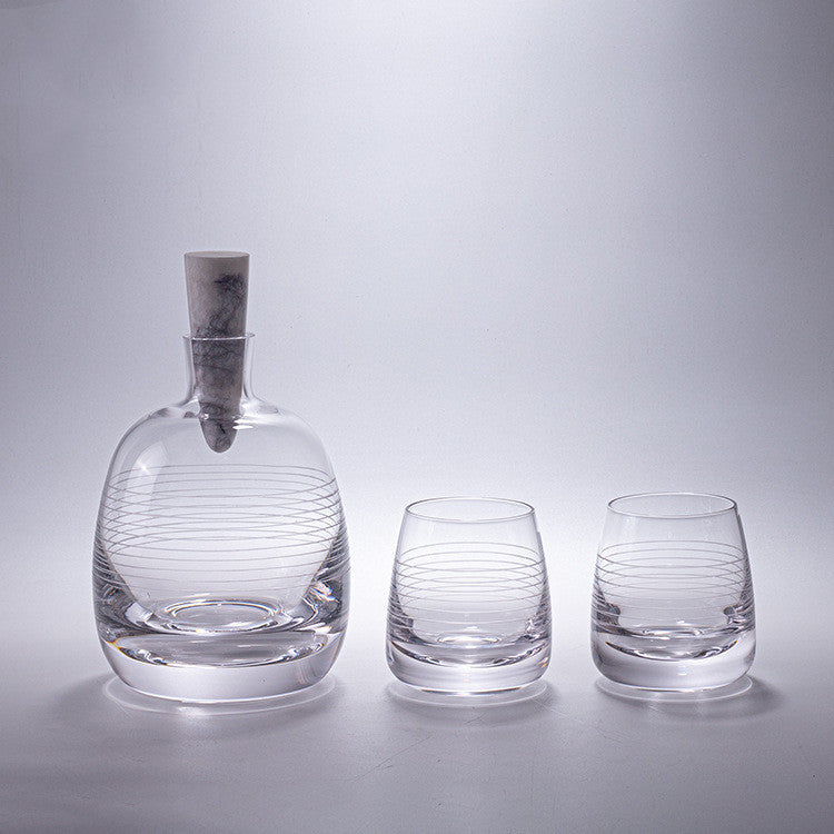 Annwa High-end Art Glass Wine Cup Wine Glass Suit