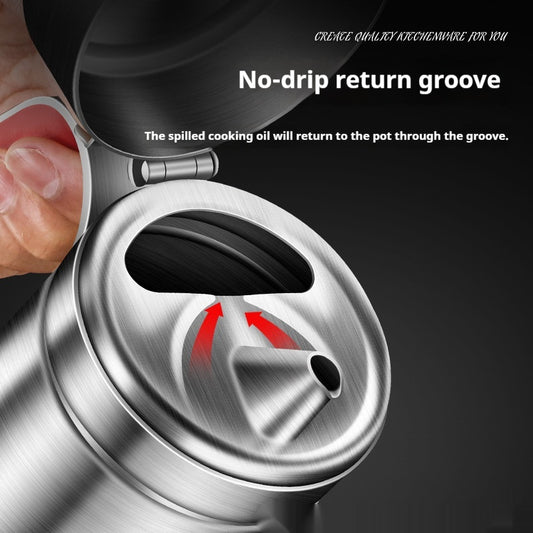 Leak-proof Oil Pot 304 Stainless Steel Household Large Oil Jar Pot Kitchen