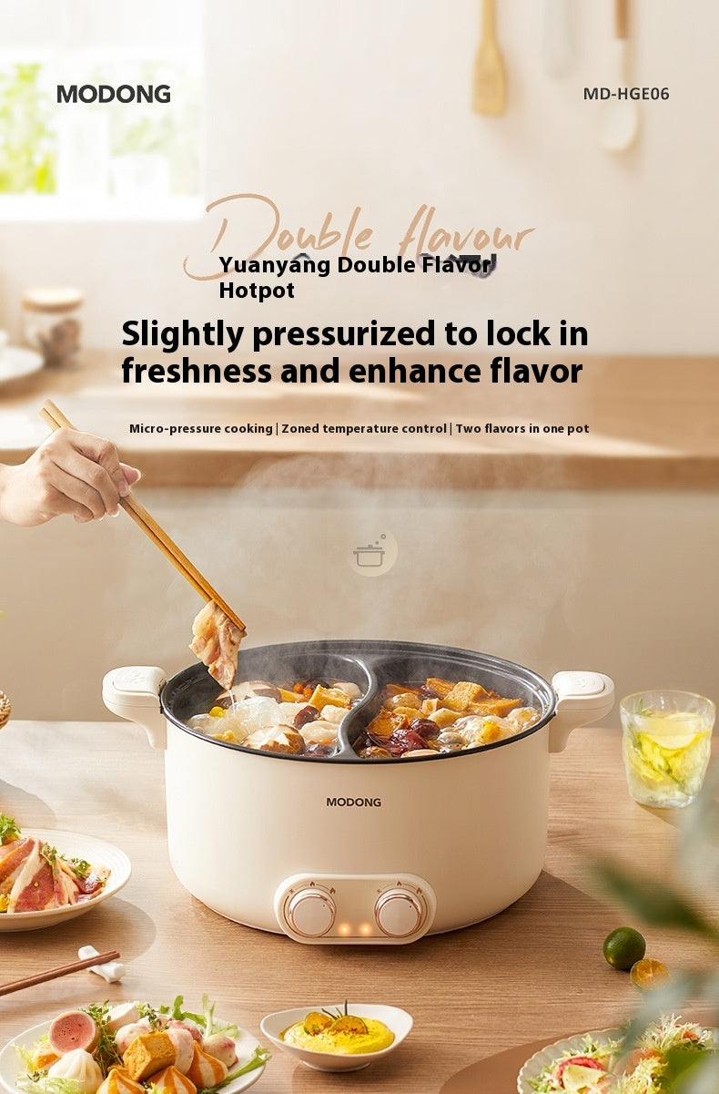 6 L 8L Large Capacity Mandarin Duck Electric Chafing Dish Household Multi-functional Integrated Dormitory Students