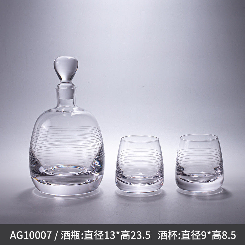 Annwa High-end Art Glass Wine Cup Wine Glass Suit