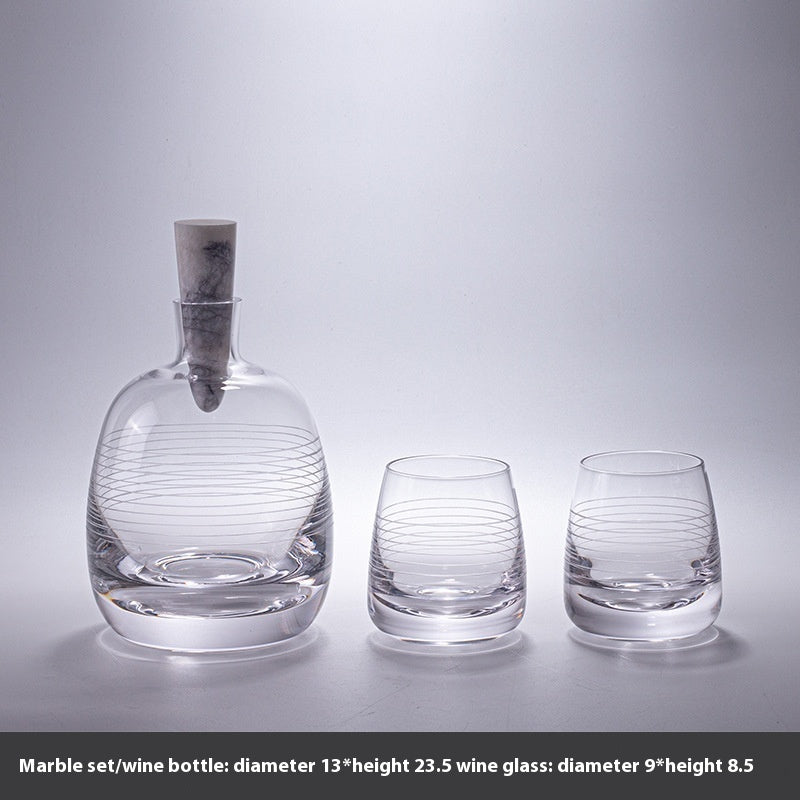 Annwa High-end Art Glass Wine Cup Wine Glass Suit