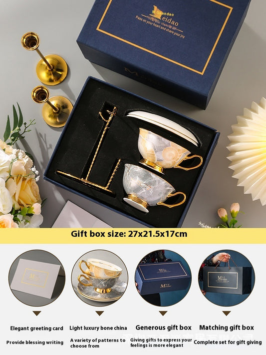 Coffee Cup High-end Exquisite Bone China Gift