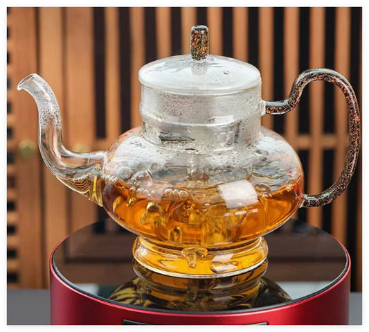 Colorful 900ml Heat-resistant Glass Teapot