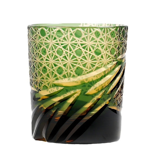 Japanese Style Edo Cut Asterism Crystal Glass