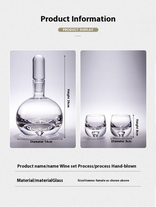 Annwa High-end Art Glass Wine Cup Wine Glass Suit