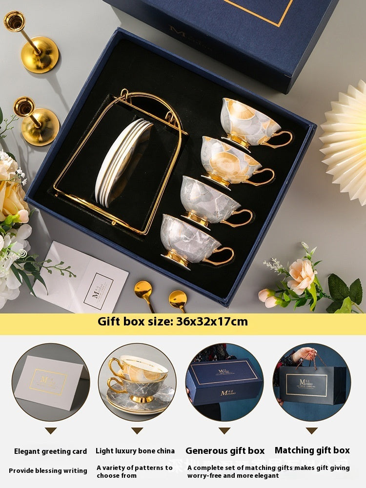 Coffee Cup High-end Exquisite Bone China Gift