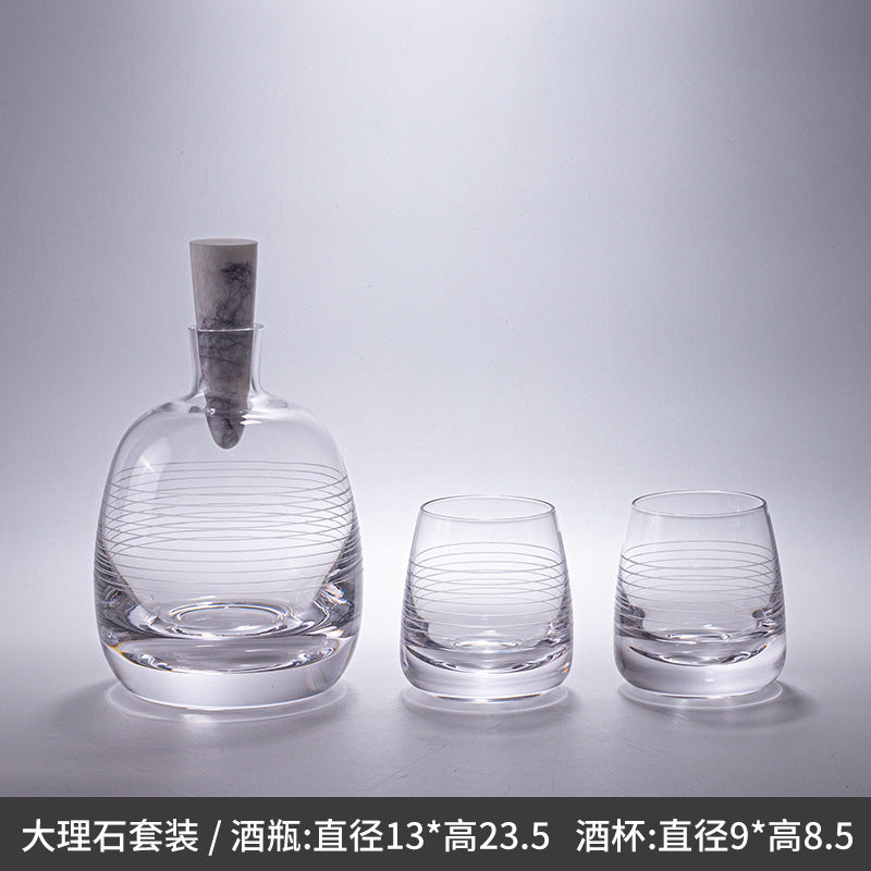 Annwa High-end Art Glass Wine Cup Wine Glass Suit