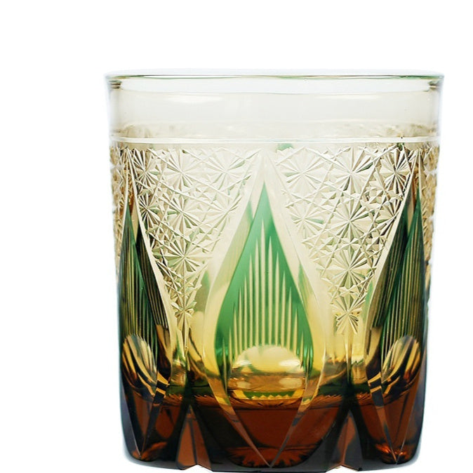 Japanese Style Edo Cut Asterism Crystal Glass