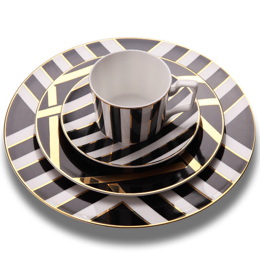 Restaurant steak plate pastry plate cutlery set