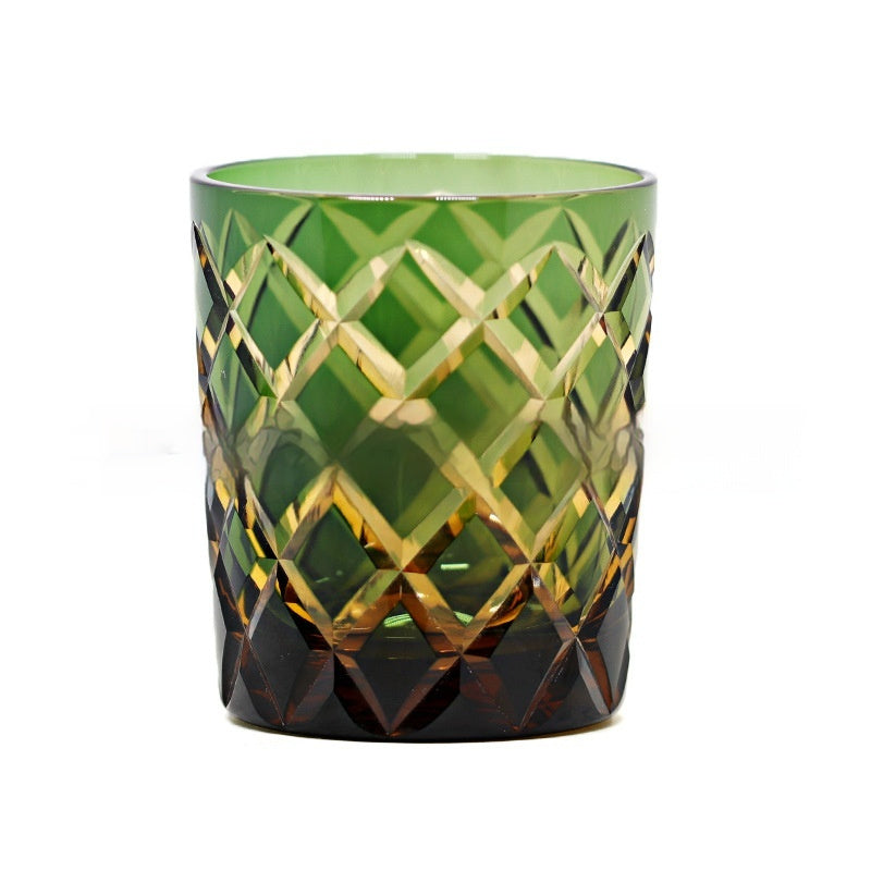 Japanese Style Edo Cut Asterism Crystal Glass