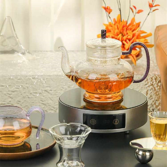 Colorful 900ml Heat-resistant Glass Teapot