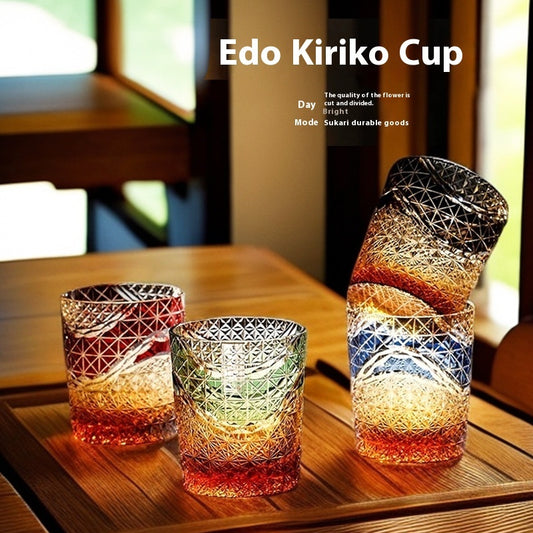 Japanese Style Handmade Carved Household Decorative Cup