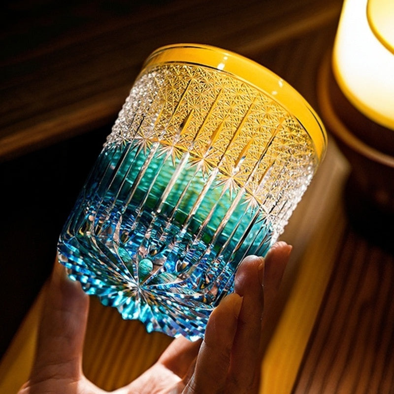 High Appearance Level Hand Carved Crystal Glass
