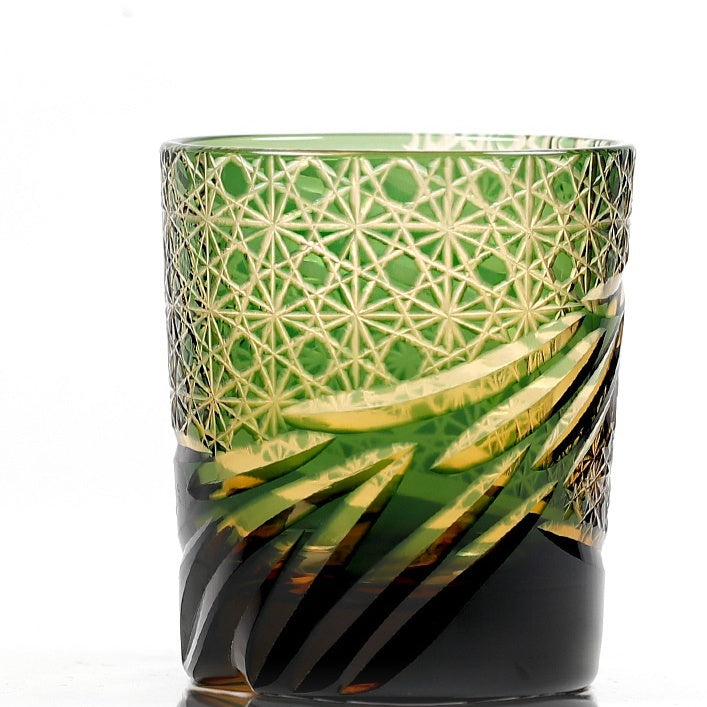 Japanese Style Edo Cut Asterism Crystal Glass