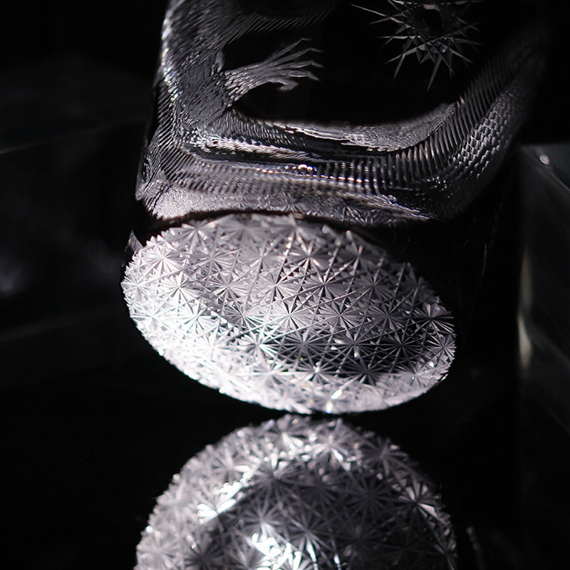 Jinzhi Black Dragon Phoenix Dance Crystal Glasses