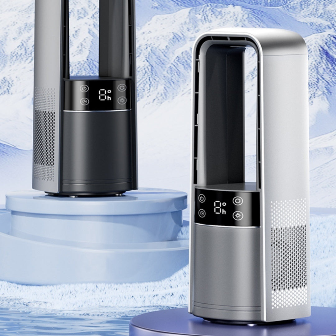 Intelligent Digital Display Bladeless Twin-turbo Ice-sensing Fan