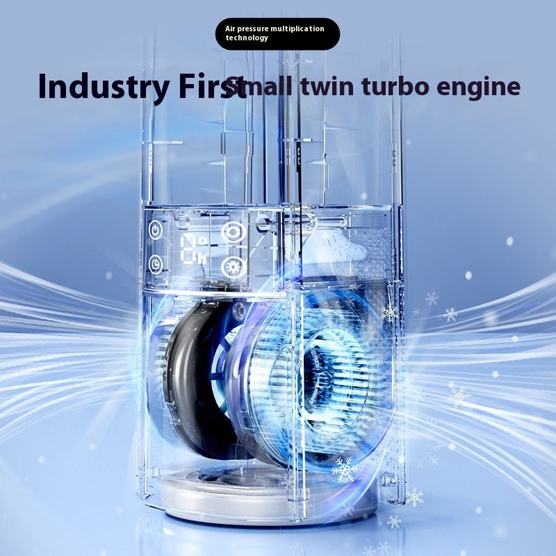 Intelligent Digital Display Bladeless Twin-turbo Ice-sensing Fan