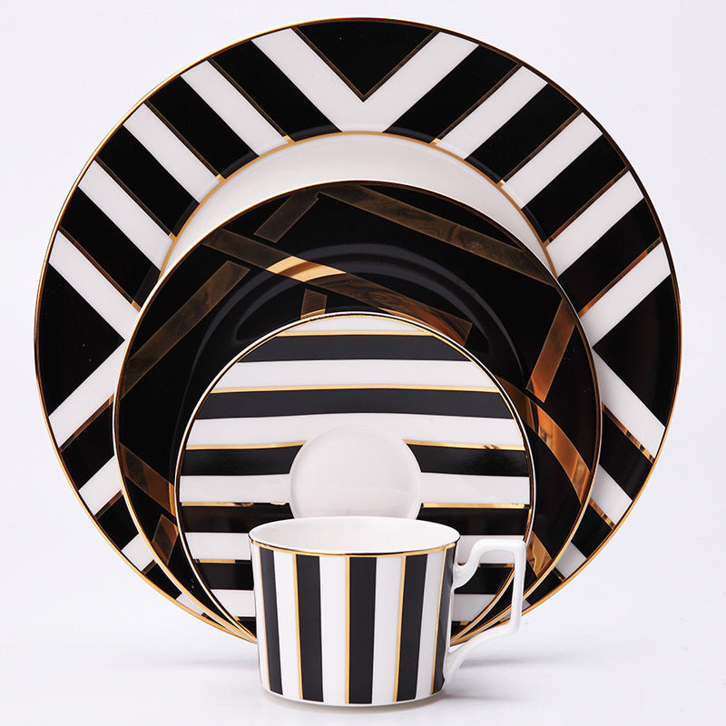 Restaurant steak plate pastry plate cutlery set