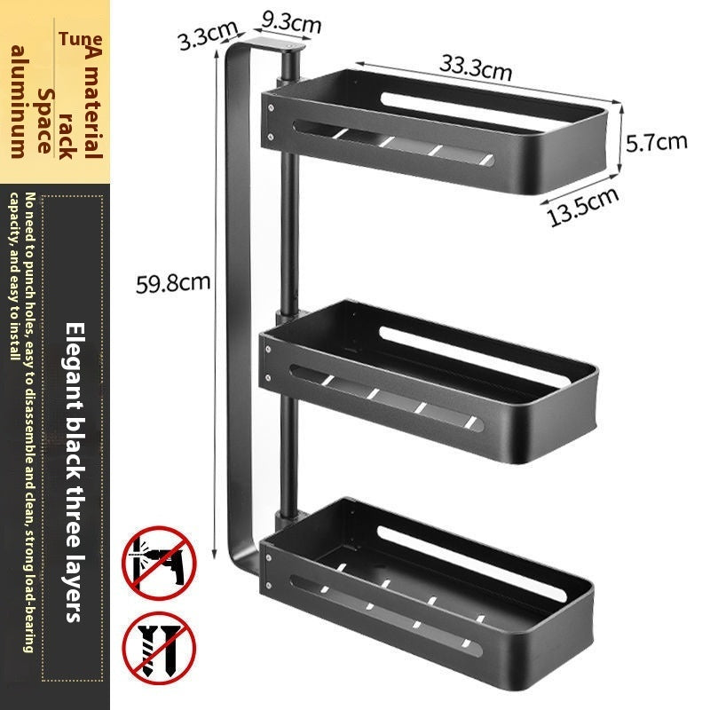 Kitchen Punch-free Multi-functional Storage Space-saving