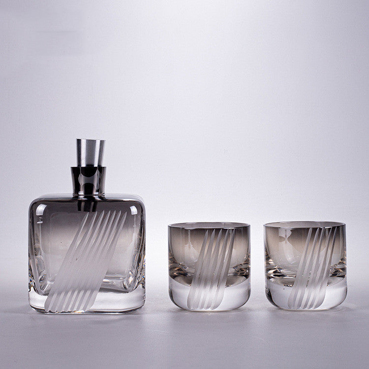 High-end Art Glass Wine Cup Wine Glass Suit