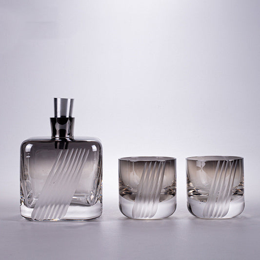 High-end Art Glass Wine Cup Wine Glass Suit