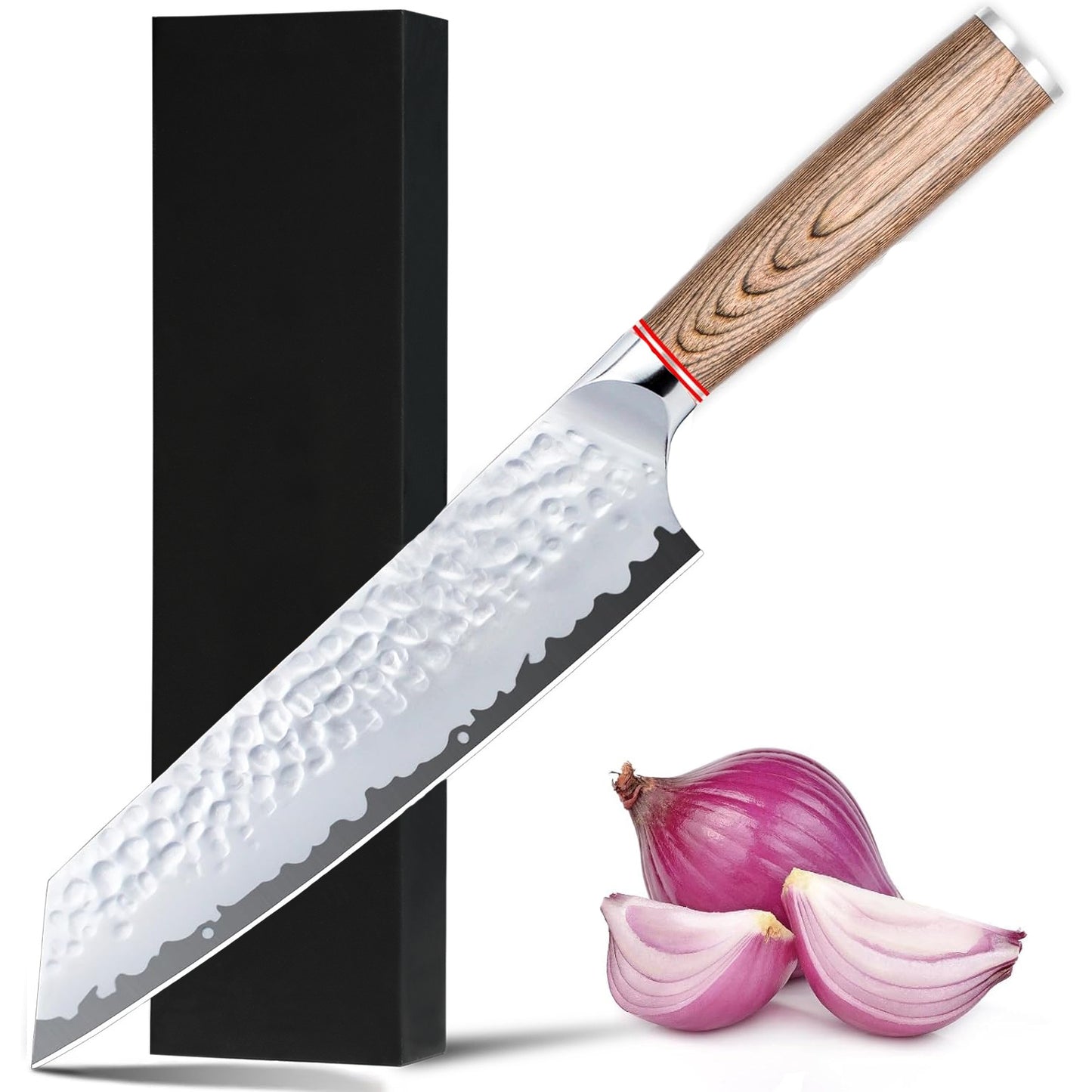 Chef Knife, Kiritsuke Knife, Santoku Knife, Boning Knife, Japanese Sharp Vegetable Knife Professional Slicing Knife With Rosewood Handle And Gift Box