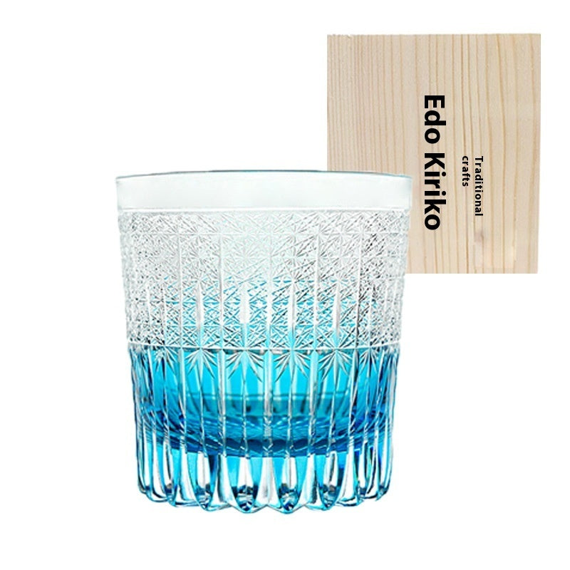 High Appearance Level Hand Carved Crystal Glass