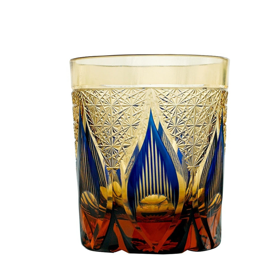 Japanese Style Edo Cut Asterism Crystal Glass