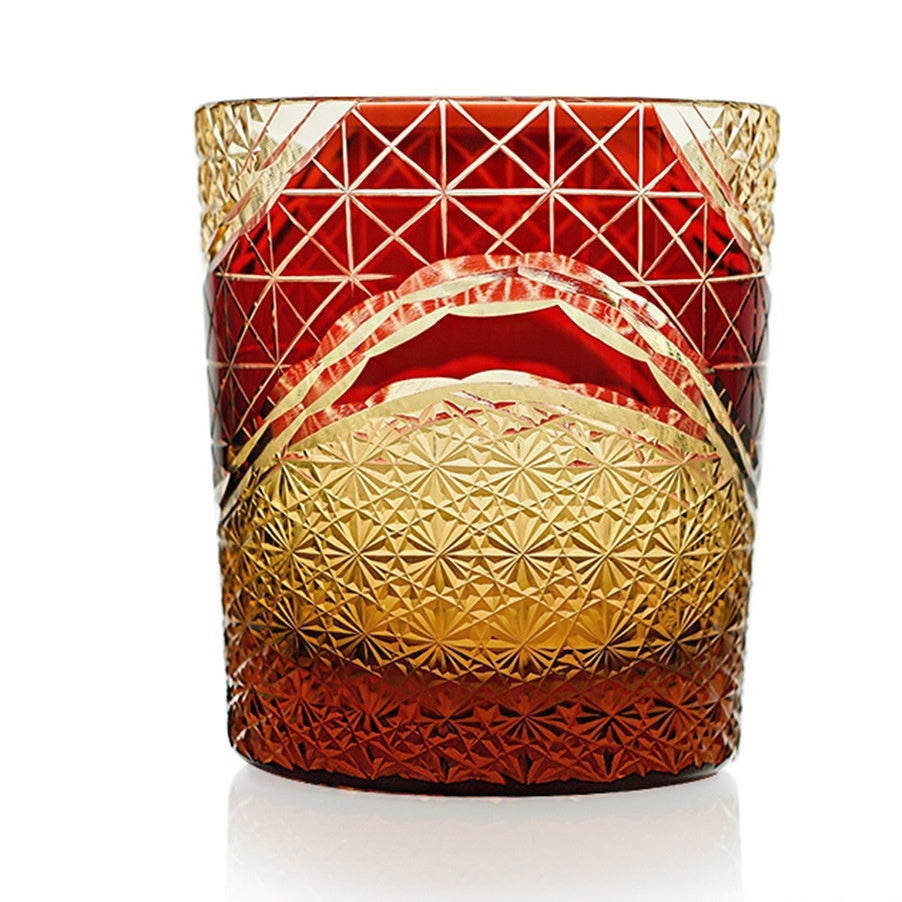 Japanese Style Edo Cut Asterism Crystal Glass