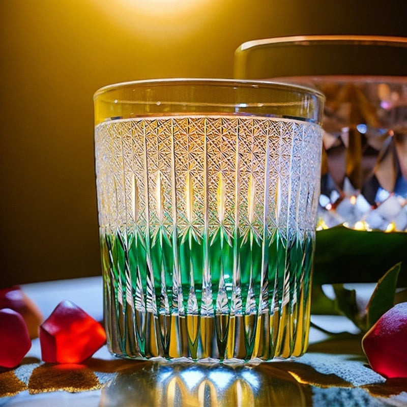 High Appearance Level Hand Carved Crystal Glass