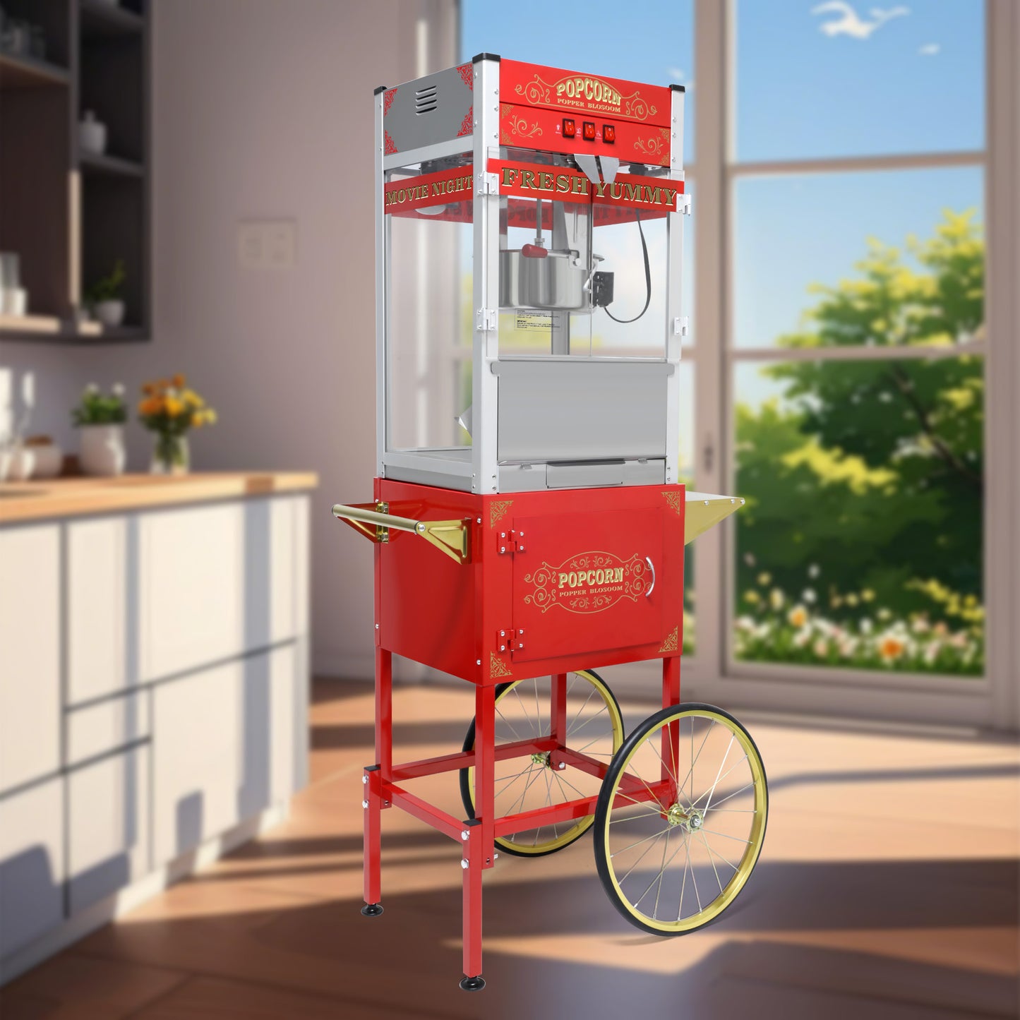 Luxury Commercial Fully Automatic Popcorn Machine