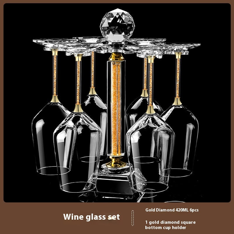 Crystal Spiral Breathing Wine Decanter Burgundy Red Wine Goblet Suit