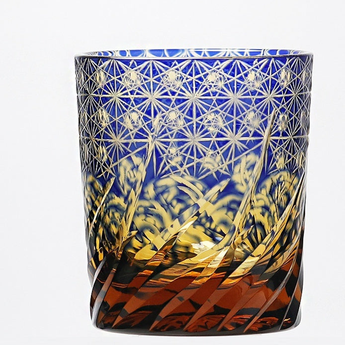 Japanese Style Edo Cut Asterism Crystal Glass