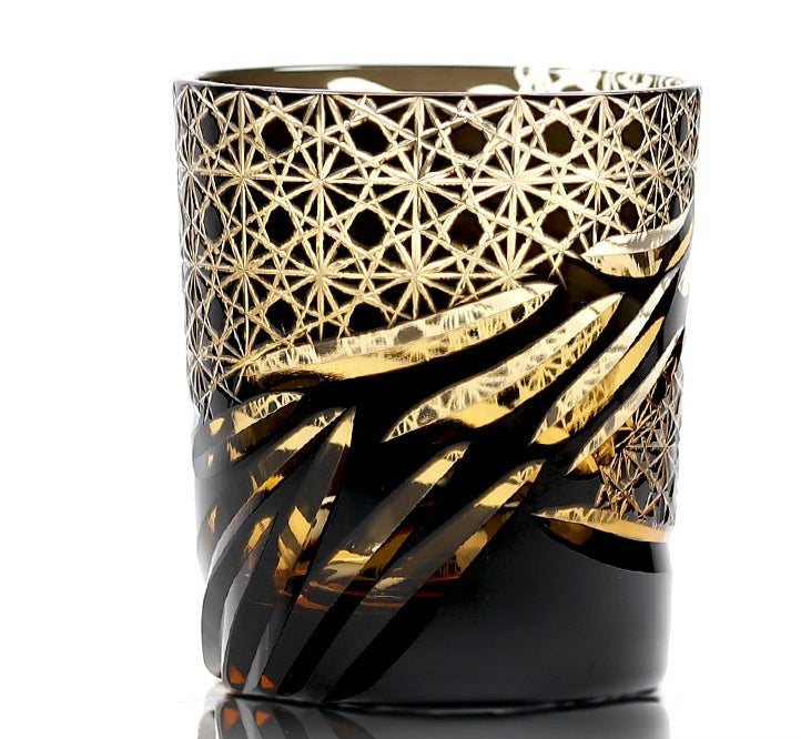 Japanese Style Edo Cut Asterism Crystal Glass