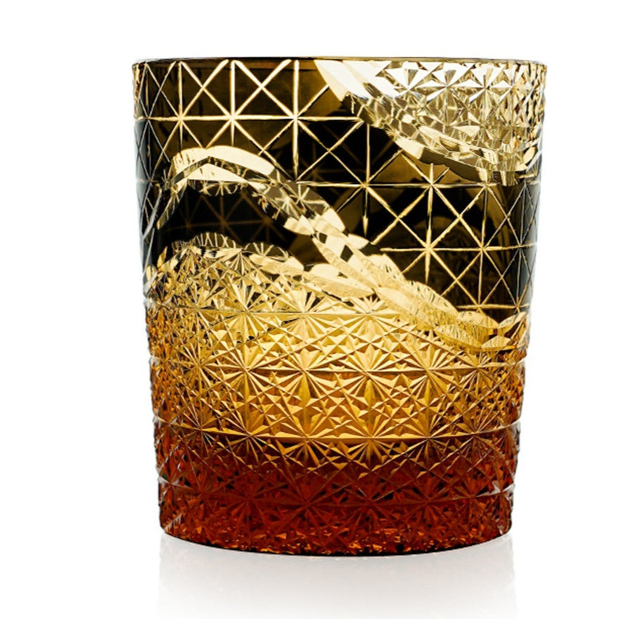 Japanese Style Edo Cut Asterism Crystal Glass