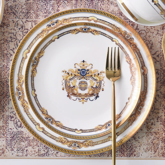 Tangshan Bone Tableware European Household Bowl Plate Dish Bowl