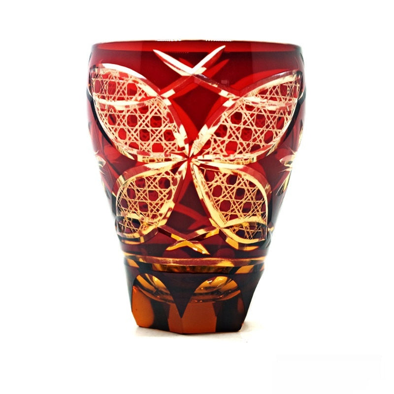 Hand Carved Crystal Glass Drinking Cup