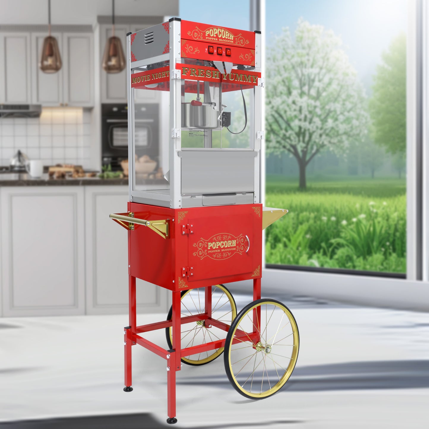 Luxury Commercial Fully Automatic Popcorn Machine