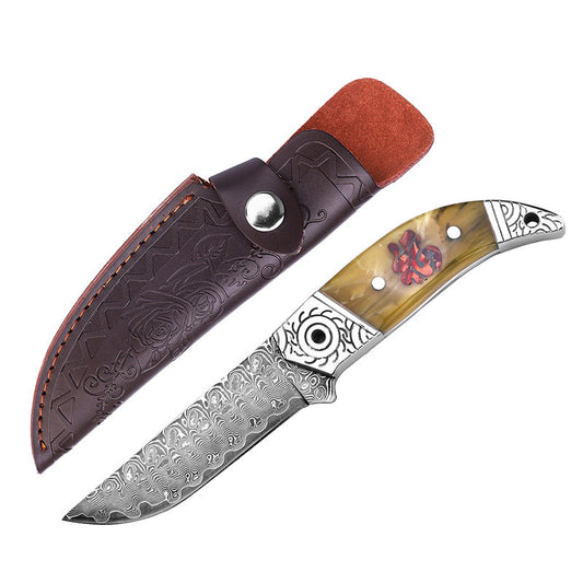 The Red-handled Fu Hand Handle Meat Knife
