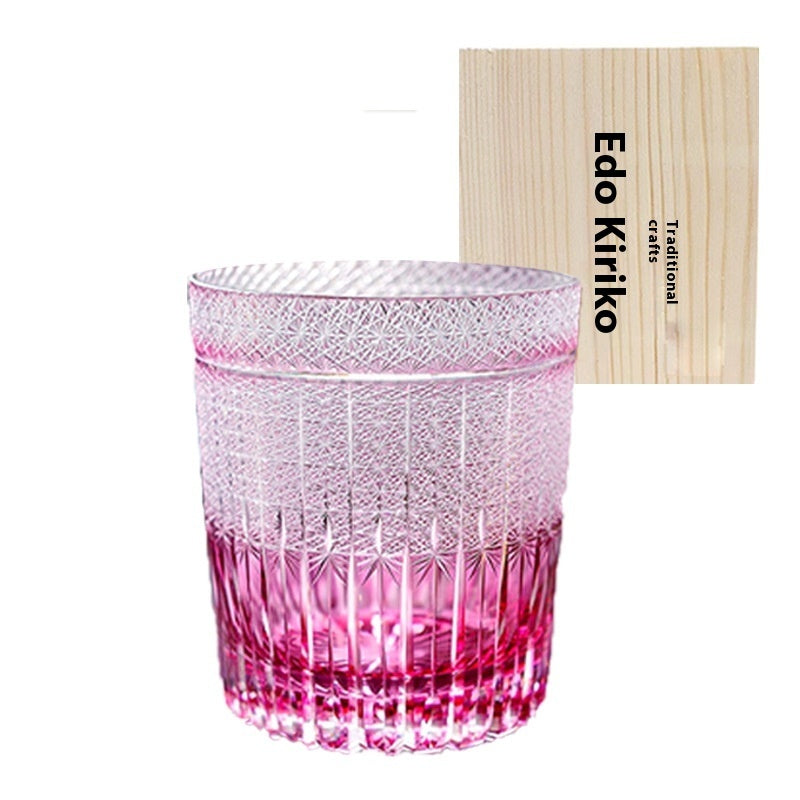 High Appearance Level Hand Carved Crystal Glass
