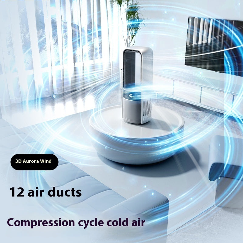 Intelligent Digital Display Bladeless Twin-turbo Ice-sensing Fan